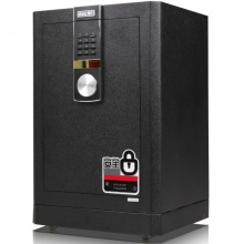 得力电子密码保险柜4043(黑色/浅棕)H550xW410xD360mm（H不含底座和脚轮） 保险柜/保密柜/保险箱