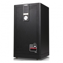 得力电子密码保险柜4045(黑色/浅棕)H750xW450xD440mm（H不含底座和脚轮 保险柜/保密柜/保险箱