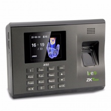 中控指纹考勤机X60指纹容量1000枚 、记录5万条、USB，彩屏、中控指纹采集、U盘下载、T9输入法、SSR自动生成报表