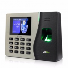 中控指纹考勤机ST200指纹容量2000枚、记录8万条、通讯方式TCP/IP、U盘下载