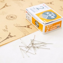 晨光大头针ABS92602纸盒装 办公用2号 50g/盒 10盒/包