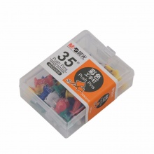 晨光办公用彩色工字钉ABS92605 PP盒装 35枚/盒 10盒/包 