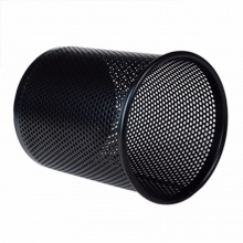 晨光金属网格圆形笔筒ABT98403 φ85mm*100mm 黑色 12个/盒