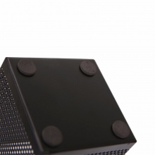 晨光金属网格方形笔筒ABT98401 74mm*74mm*115mm 黑色 12个/盒
