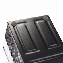 齐心耐用铁网多功能笔座B2061黑色
