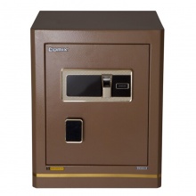 齐心指纹保管箱BGX-50ZW金色水纹500*400*350mm密码+钥匙 保险柜/保密柜/保险箱