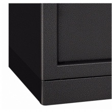 齐心钢七连电子密码保管箱BGX-M/D-58I 39*35*58cm深灰 保险柜/保密柜/保险箱