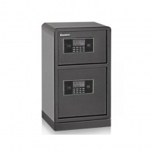 齐心钢七连电子密码双层保管箱BGX-M/D-78SI 棕色780*430*380mm 保险柜/保密柜/保险箱