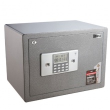 得力电子保险箱3612-3C钥匙+密码(银灰)350*430*340mm(350mm含底座高度) 保险柜/保密柜/保险箱