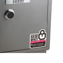 得力单门电子保险柜3617-3C钥匙+密码(银灰)890*480*440mm(890mm含底座高度) 保险柜/保密柜/保险箱