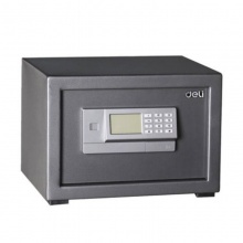 得力电子密码保管箱3651(银灰)H260×W380×D250mm 保险柜/保密柜/保险箱