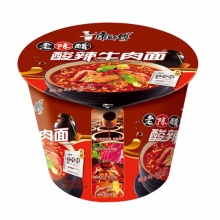 康师傅方便面（酸辣牛肉）122g 12桶/件