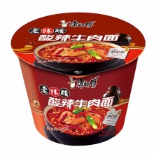 康师傅方便面（酸辣牛肉）122g 12桶/件
