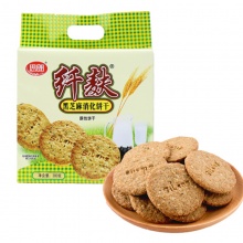 思朗纤麸黑芝麻消化饼干 380g 12袋/件