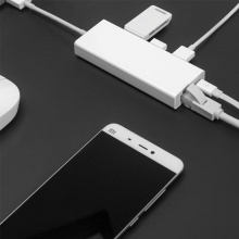 小米USB3.0转千兆网口多功能转接器  USB转RJ45网线接口 三口