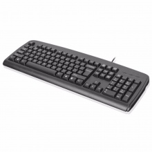双飞燕（A4TECH） KB-8 家用办公游戏防水有线键盘 有线带线键盘台式机笔记本圆孔接口键盘