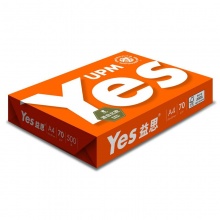益思（Yes）橙益思 70克A4白色复印纸 500张/包 8包/箱