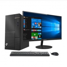清华同方 超越E500台式电脑 B460 I5-10400/8G/256G SSD/集成显卡/无光驱/Win10专业版/（TF2167）21.5寸/三年质保