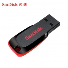 闪迪(SanDisk)4GB USB2.0 U盘 CZ50酷刃 黑红色