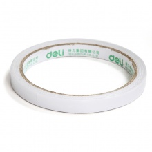 得力(deli)30404双面胶 棉纸双面胶带 9mm*10y*80um 2卷/袋