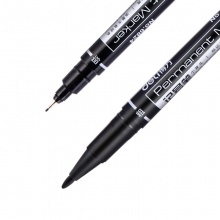 得力(deli)6824 大双头油性记号笔 速干物流笔/标记笔 0.5-1.5mm 黑色