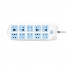公牛电源转换器GN-605(3-3) 10A 10孔三相 3米 创意排插座延长线接线板