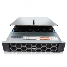 戴尔（DELL）R740 2U机架式服务器（金牌6152*2/64G*6 3200A/960GSSD*2/4T*4 SAS 7.2K/Tesla V100*3 16GB/双电源（1000W*2）/2U导轨/双口万兆网卡*1/三年保修）