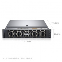 戴尔（DELL）R740 2U机架式服务器（金牌6152*2/64G*6 3200A/960GSSD*2/4T*4 SAS 7.2K/Tesla V100*3 16GB/双电源（1000W*2）/2U导轨/双口万兆网卡*1/三年保修）